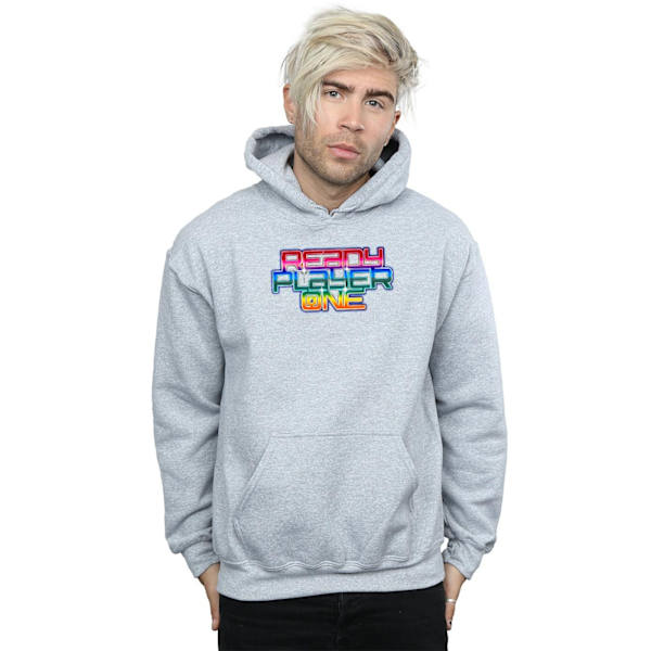 Ready Player One Herr Regnbågslogga Hoodie 3XL Sports Grey Sports Grey 3XL