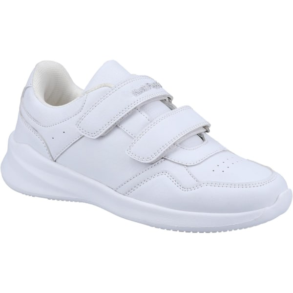 Hush Puppies Pojkar Marling Läder Skolskor 1 UK Vit White 1 UK