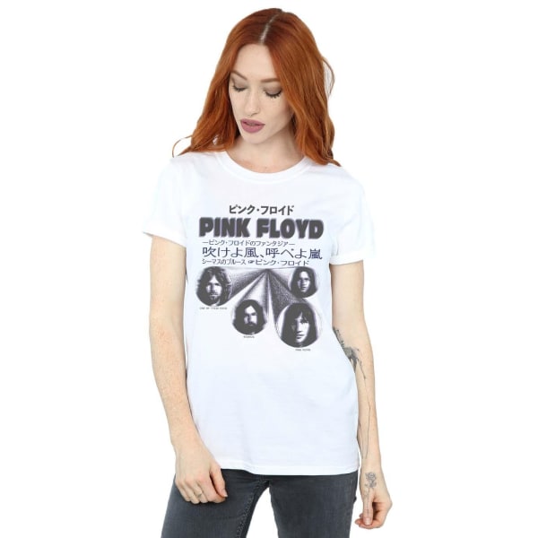 Pink Floyd Dam/Damer Japansk Omslag Bomull Pojkvän T-Shir White XL