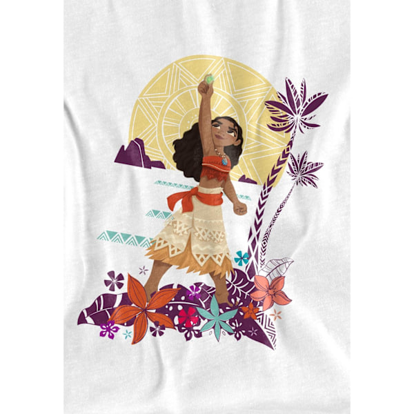 Moana Barn/Kids Hjärta Solnedgång T-Shirt 5-6 År Vit White 5-6 Years