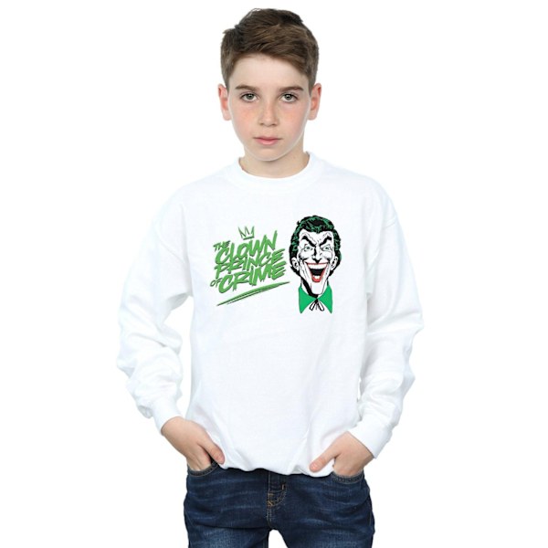 DC Comics Pojkar Batman Joker The Clown Prince Of Crime Sweatshirt White 3-4 Years