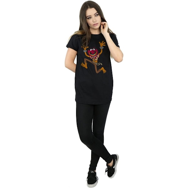 The Muppets Dam/Damer Classic Animal Bomull Boyfriend T-Shi Black XXL