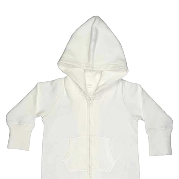 Babybugz Plain Baby All In One / Sleepsuit 6-12 Vanilla Vanilla 6-12