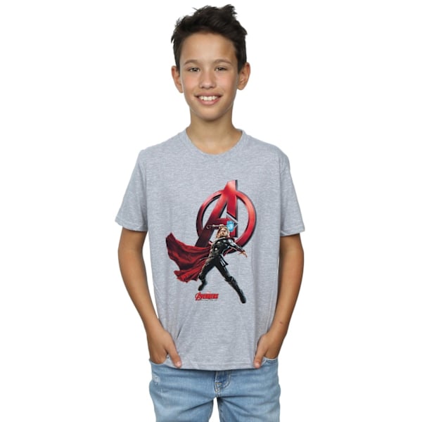 Marvel Boys Thor Pose T-shirt 5-6 år Sports Grey Sports Grey 5-6 Years