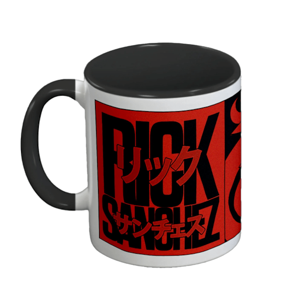 Rick And Morty Inner Two Tone Rick Mugg En Storlek Röd/Svart Red/Black One Size
