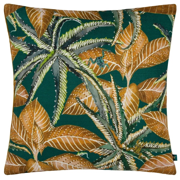 Wylder Ebon Wilds Jahi Tryckt Kuddfodral 43cm x 43cm Smaragd Emerald 43cm x 43cm