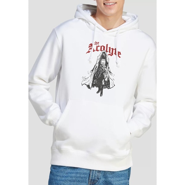 Star Wars: The Acolyte Herr Hoodie med Mörk Sida från High Republic Storlek S Vit White S