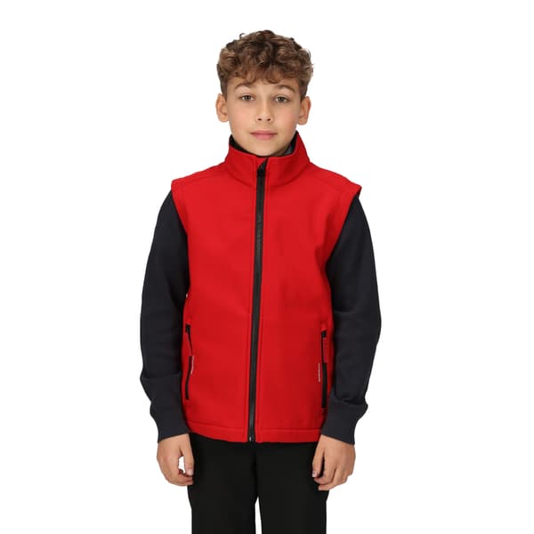 Regatta Professional Barn/Barn Softshell Reflexväst Classic Red/Black 3-4 Years