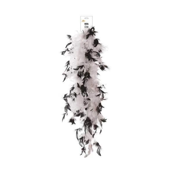 Fiestas Guirca Fjäderboa One Size Svart/Vit Black/White One Size
