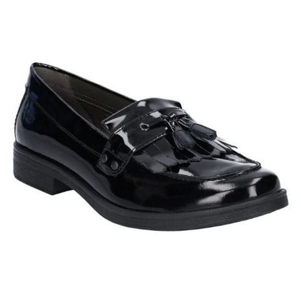 Geox Flickor J Agata A Slip On Lädersko 2.5 UK Barn Svart Black 2.5 UK Child