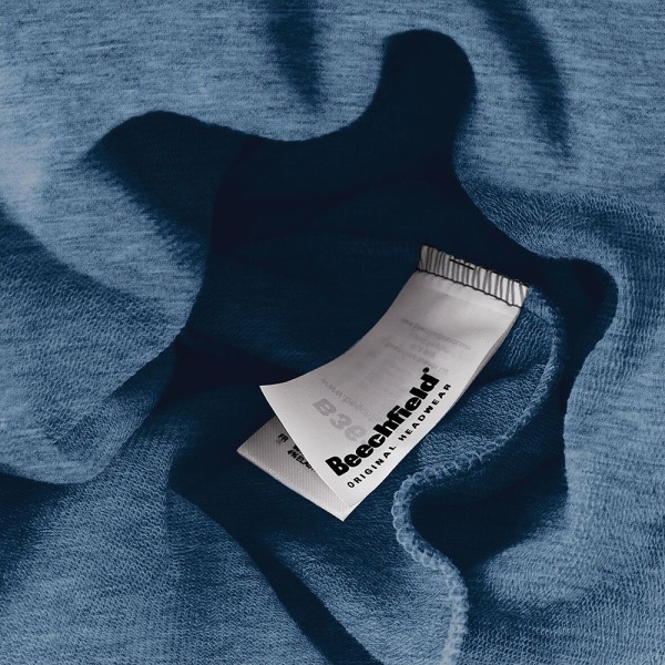 Unisex unisex mössa i enfärgad jersey En one size Denimblå Denim Blue One size