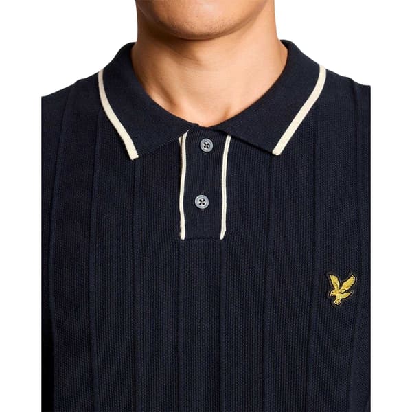 Lyle & Scott Pikétröja för män XL Mörkblå Dark Navy XL