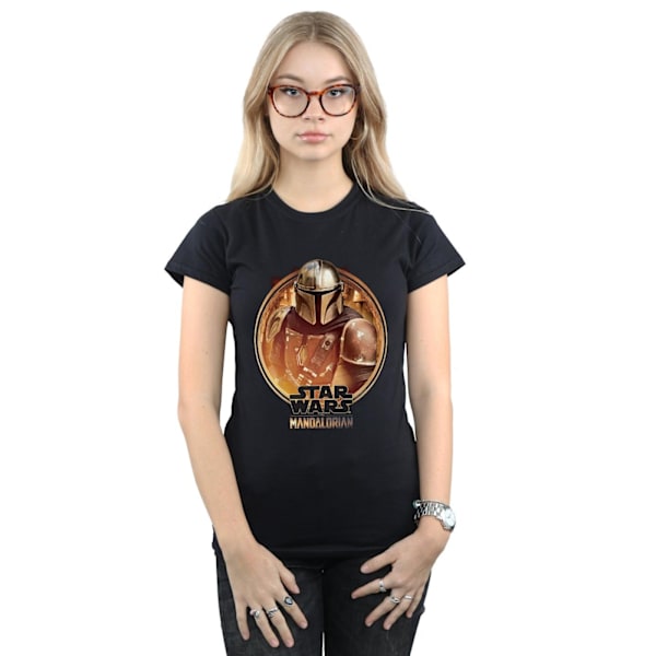 Star Wars Dam/Damer The Mandalorian inramad bomull T-shirt S Black S