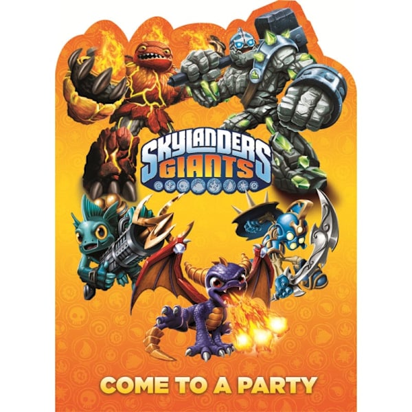 Skylanders: Giants Partyinbjudningar (6-pack) One Size Multi Multicoloured One Size