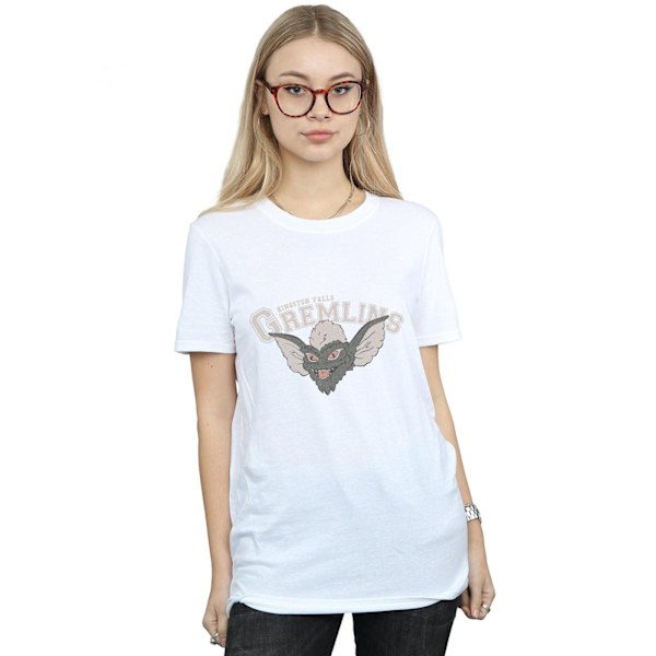 Gremlins Dam/Damer Kingston Falls Sport Bomull Boyfriend T- White 3XL