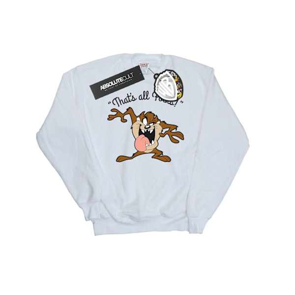 Looney Tunes Dam/Damer That´s All Folks Taz Sweatshirt L Wh White L