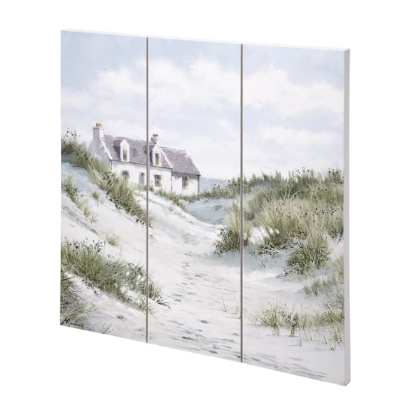 Richard Macneil White Sands I Träplakett 30cm x 30cm Flerfärgad Multicoloured 30cm x 30cm