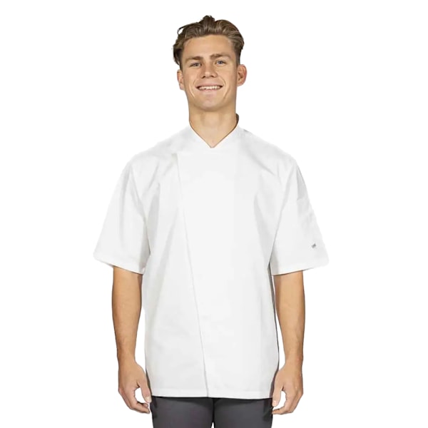 ADC Unisex Asymmetrisk Kockjacka för Vuxna XS Vit White XS