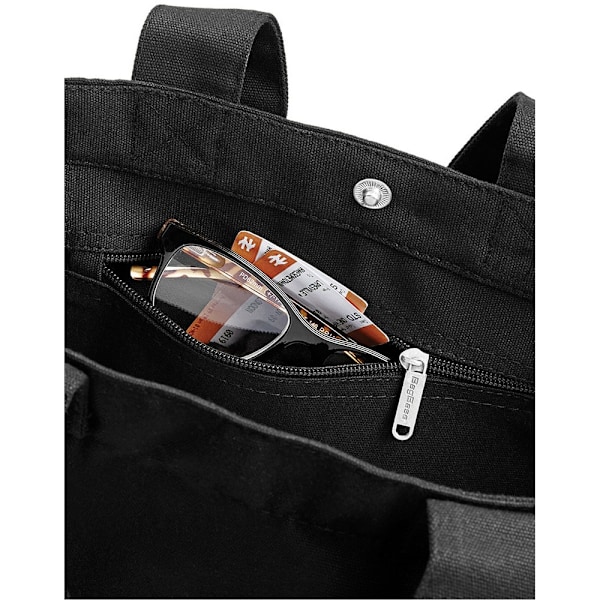 Bagbase Canvas Shopper Bag One Size Svart Black One Size