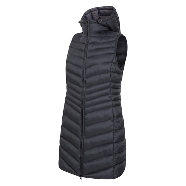 Mountain Warehouse Dam/Damer Florence Vadderad Lång Gilet 18 Black 18 UK