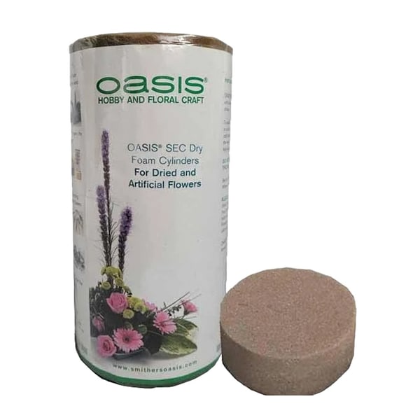 Oasis torr blomsterskum (3-pack) 8 cm x 6 cm vit White 8cm x 6cm