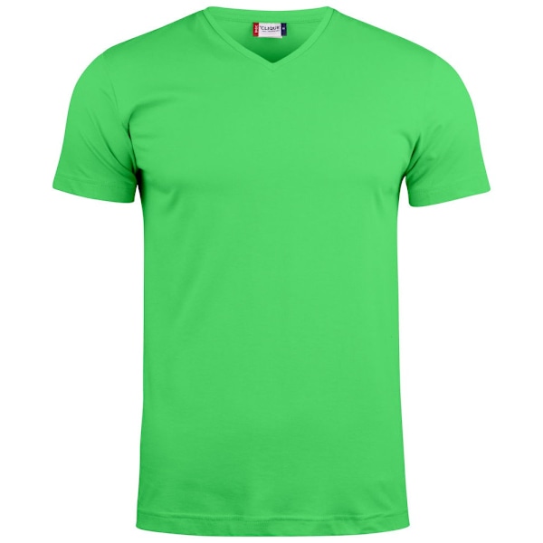 Clique Unisex Vuxen Basic Stickad V-ringad T-shirt L Äppelgrön Apple Green L