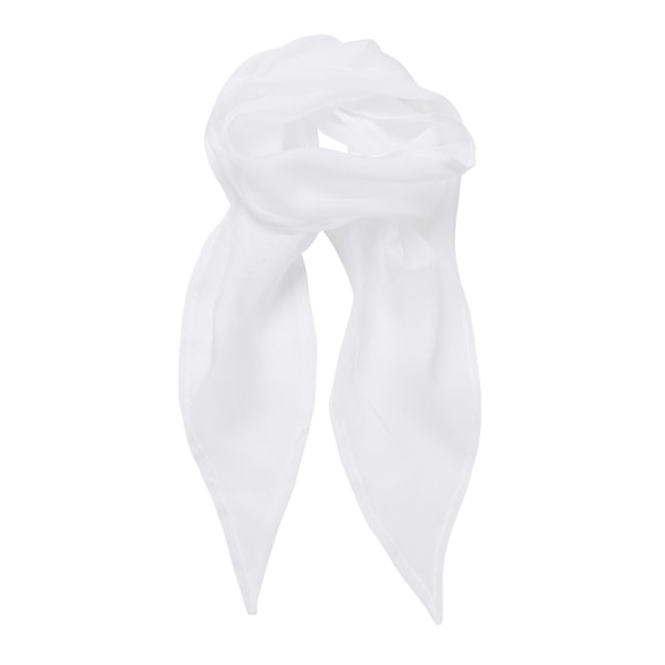 Premier Dam/Kvinnors Arbets Chiffon Formell Scarf En Storlek Vit White One Size