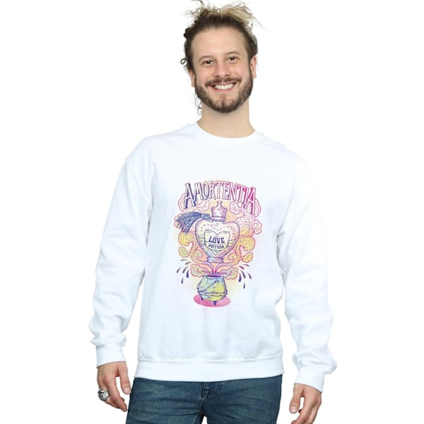 Harry Potter Love Potion Sweatshirt för män 4XL Vit White 4XL