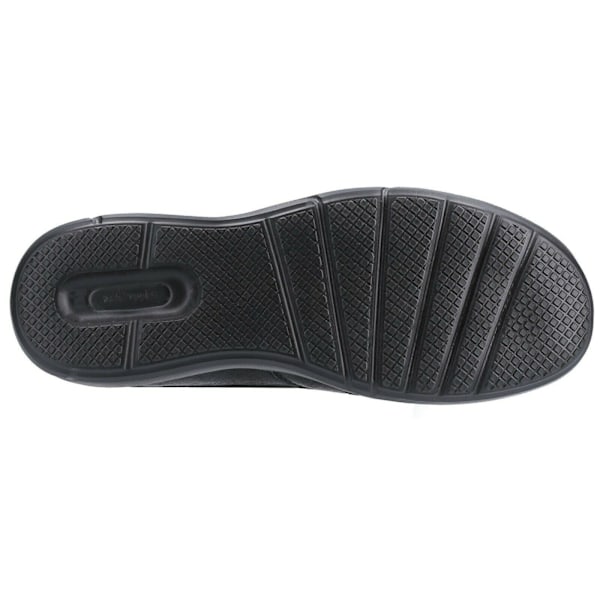 Hush Puppies herr Aaron Slip On lädersko 11 UK svart Black 11 UK