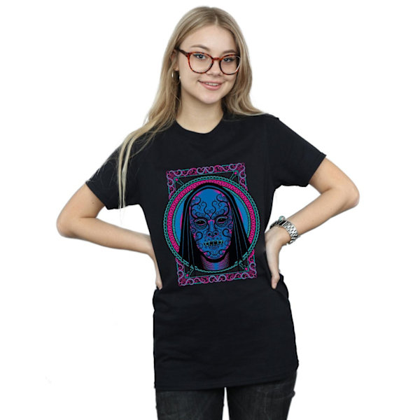 Harry Potter Dam/Kvinnor Neon Dödsätare Mask Bomull Pojkvän Black S