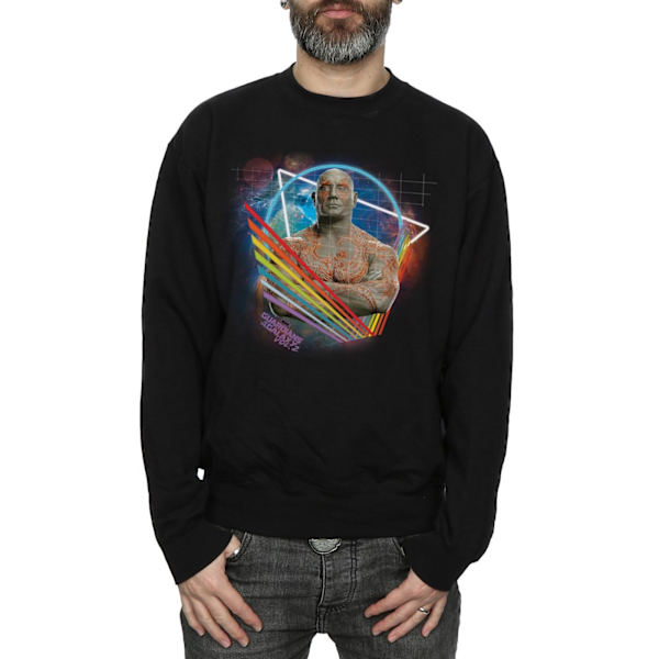 Marvel Herr Guardians Of The Galaxy Neon Drax Sweatshirt M Svart Black M