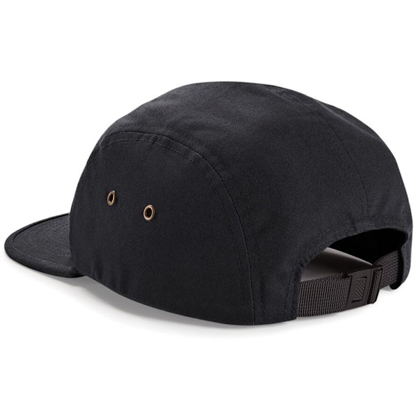 Beechfield Canvas 5 Panel Classic Baseball Cap One Size Black Black One Size