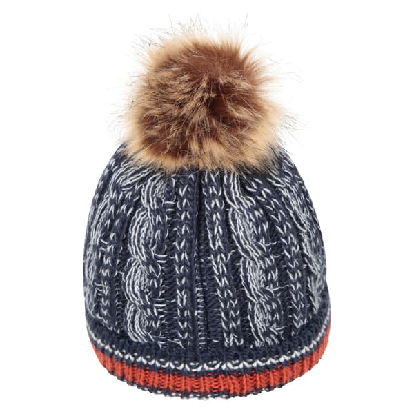 Mountain Warehouse Barnmössa med Pom Pom och Emblem, One Size Navy One Size