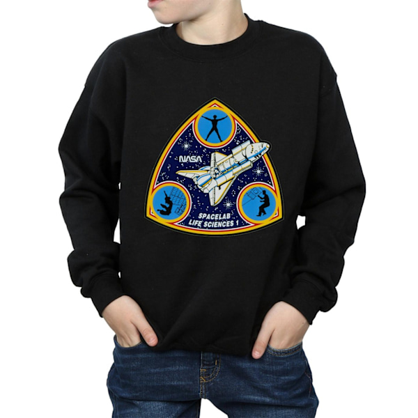 NASA Boys Classic Spacelab Life Science Sweatshirt 3-4 år Blå Black 3-4 Years