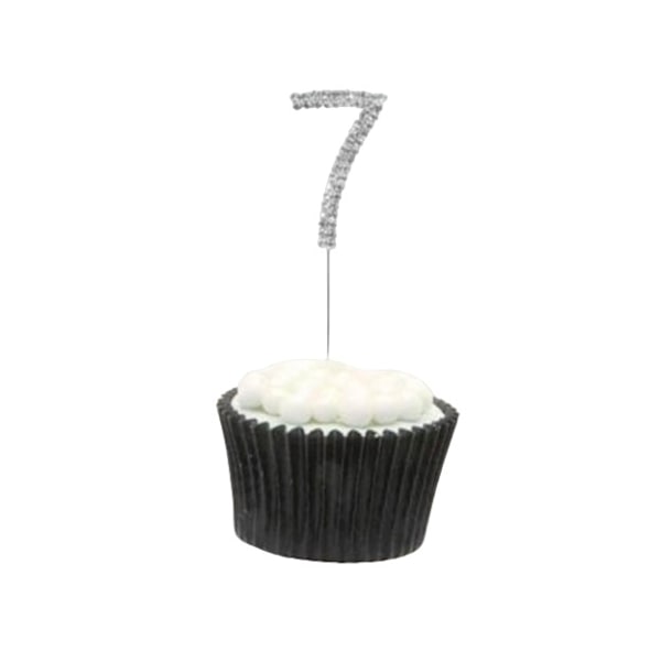 Apac Rhinestone 7:e födelsedagstårta Topper One Size Silver/Clear Silver/Clear One Size