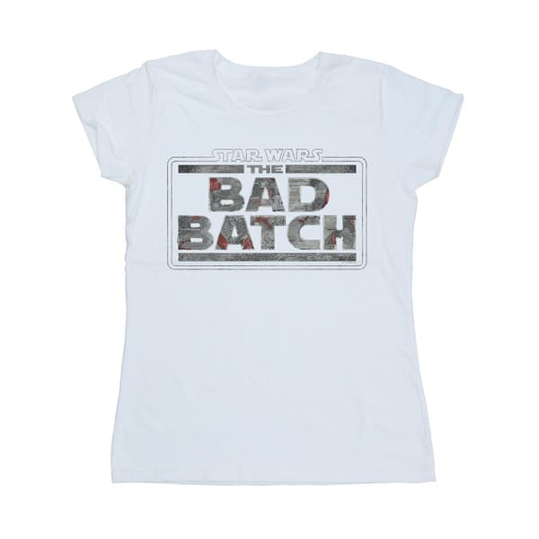 Star Wars Dam/Dam The Bad Batch Textur Logotyp Bomulls T-shirt Black M