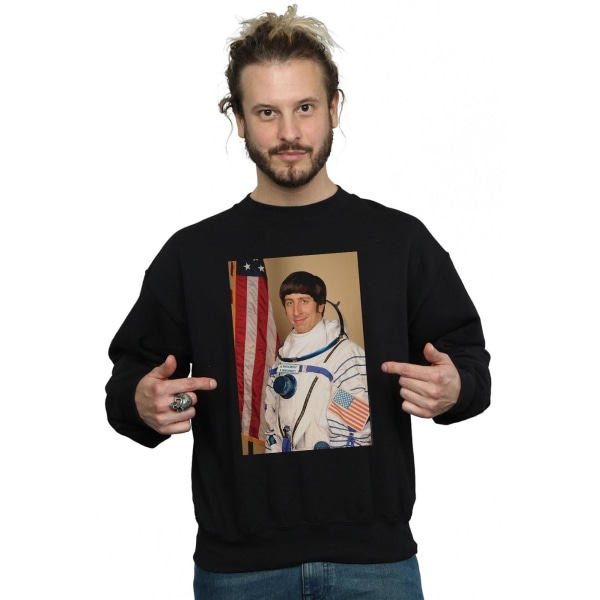The Big Bang Theory Mens Howard Wolowitz Rocket Man Sweatshirt Black 5XL