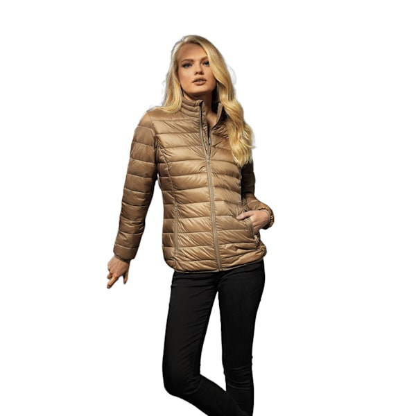 2786 Dam/Kvinnor Terrain Långärmad Vadderad Jacka M Khaki Khaki M