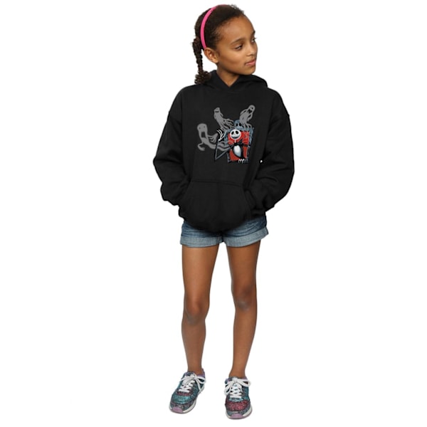 Disney Girls Nightmare Before Christmas Ghosts Of Jack Hoodie 9 Black 9-11 Years