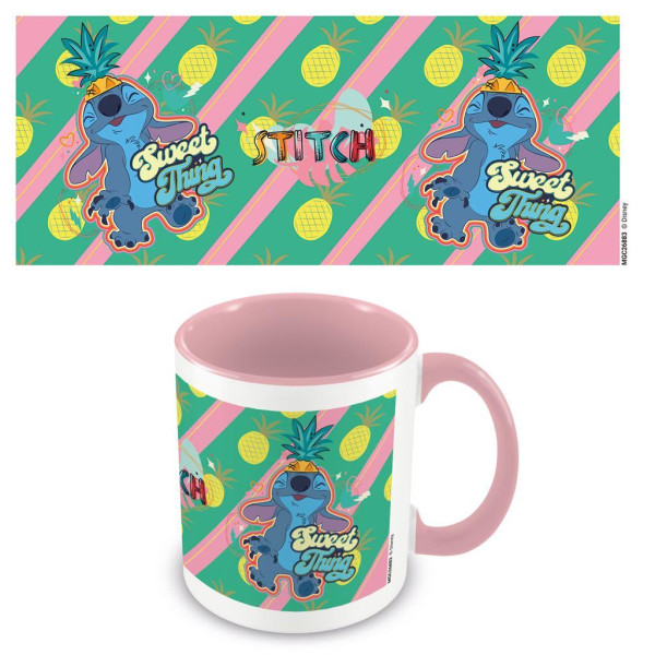 Lilo & Stitch You´re My Fave Inre Tvåfärgad Mugg One Size Vit/ White/Pink/Green One Size