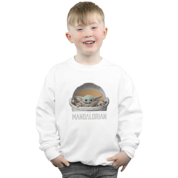 Star Wars Pojkar The Mandalorian The Child Pod Sweatshirt 5-6 År White 5-6 Years