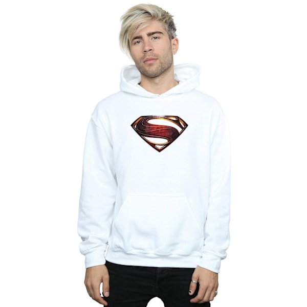 DC Comics Justice League Movie Superman Emblem Hoodie S Wh White S