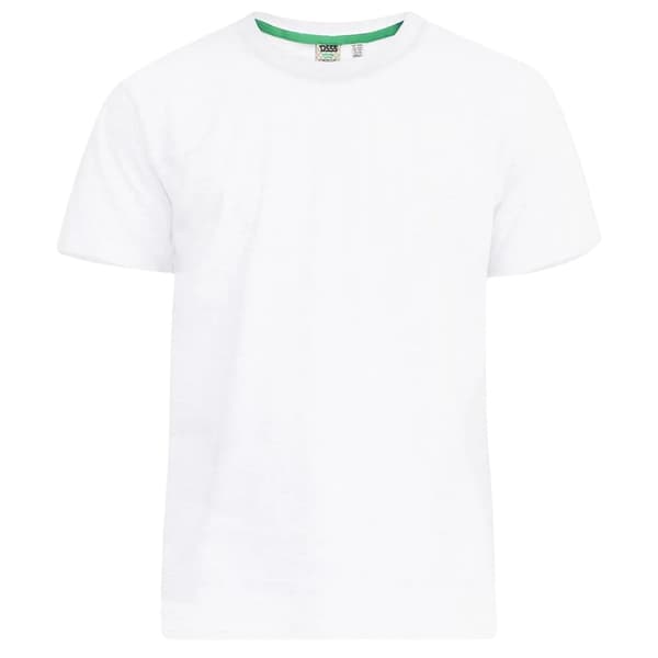 Duke Herr Smartt Kammad Bomull Kingsize T-shirt (5-pack) 4X White 4XL