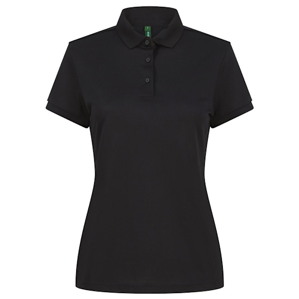 Henbury Dam/Damer Återvunnen Polyester Pikétröja 3XL Svart Black 3XL