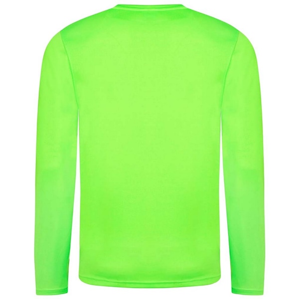 AWDis Cool Mens Moisture Wicking Long-Sleeved T-Shirt S Electri Electric Green S