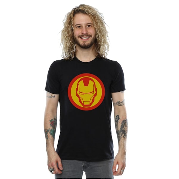 Marvel Herr Avengers Iron Man Enkel Symbol T-shirt L Svart Black L