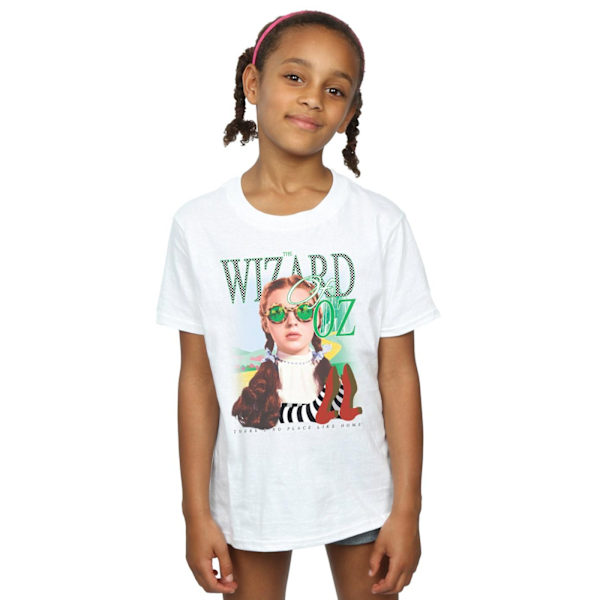Trollkarlen från Oz Flickor No Place Rutmönstrad Bomull T-shirt 3-4 White 3-4 Years