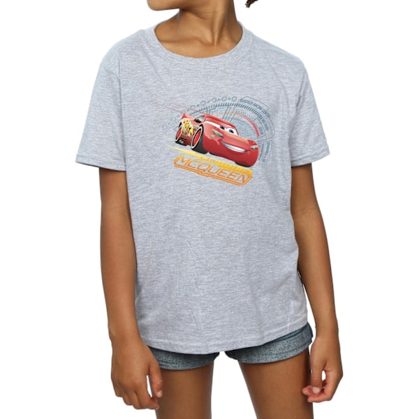 Bilar Flickor Blixten McQueen Bomull T-shirt 9-11 År Sport Grå Sports Grey 9-11 Years