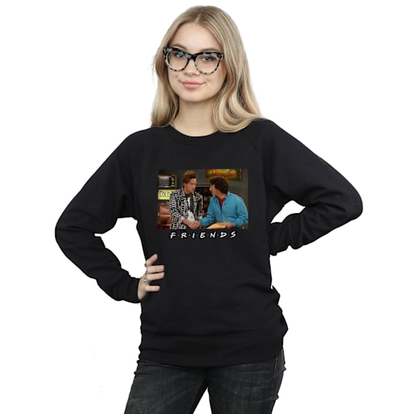 Friends Dam/Kvinnor Ross Och Chandler Handshake Sweatshirt XX Black XXL