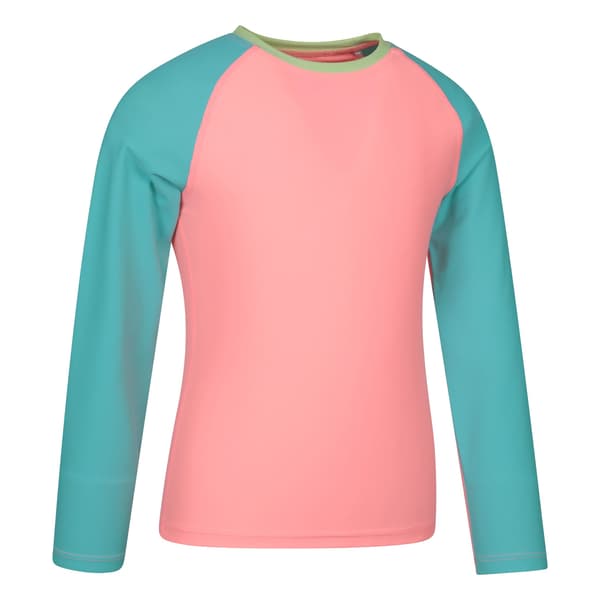 Mountain Warehouse Långärmad Rash Top för Barn 9-10 År Turquoise 9-10 Years